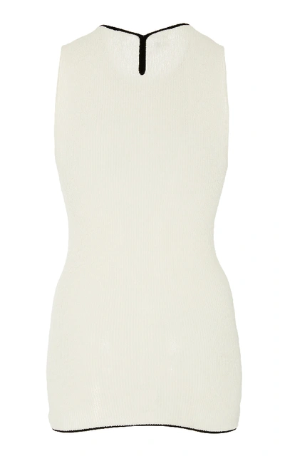Shop Partow Sasha Fitted Tank In White