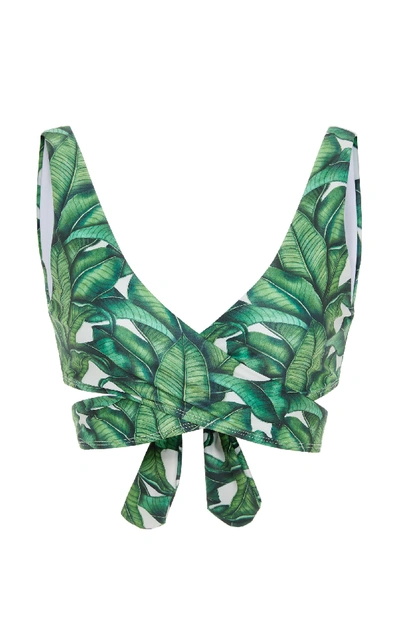 Shop Verde Limon Kobe Crossed Top In Print