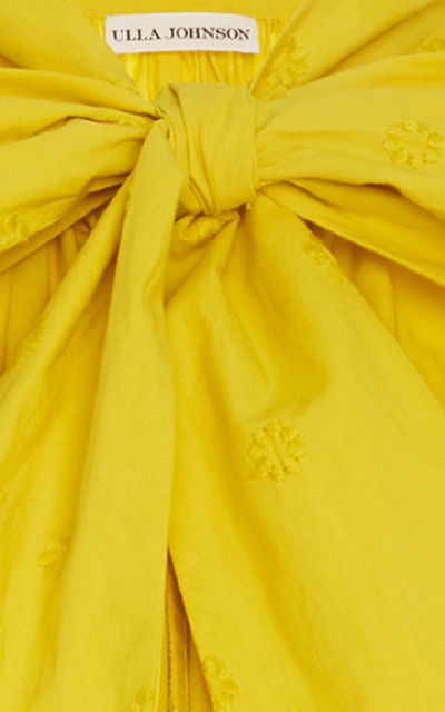 Shop Ulla Johnson Queenie Blouse In Yellow