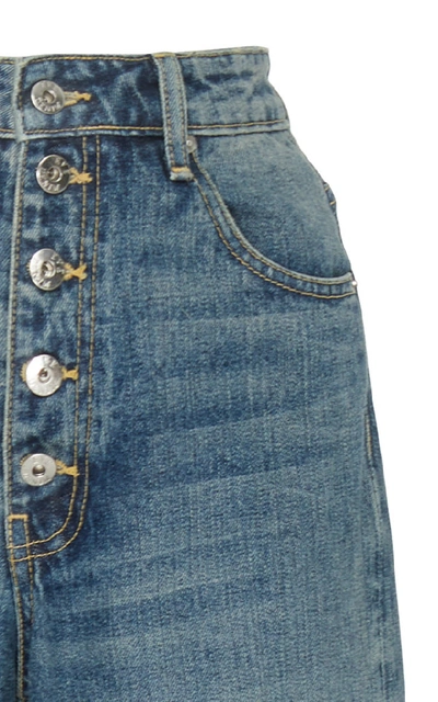 Shop Eve Denim Charlotte High-rise Culotte Jeans In Medium Wash