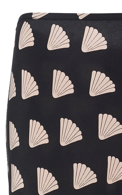 Shop Rixo London Kelly Shell Silk-blend Midi Skirt In Floral