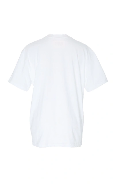 Shop Alberta Ferretti "alitalia" Cotton T-shirt In White