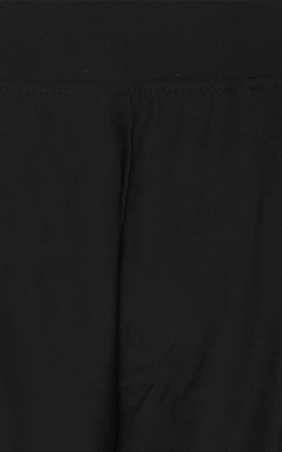 Shop Atm Anthony Thomas Melillo Silk-charmeuse Track Pants In Black