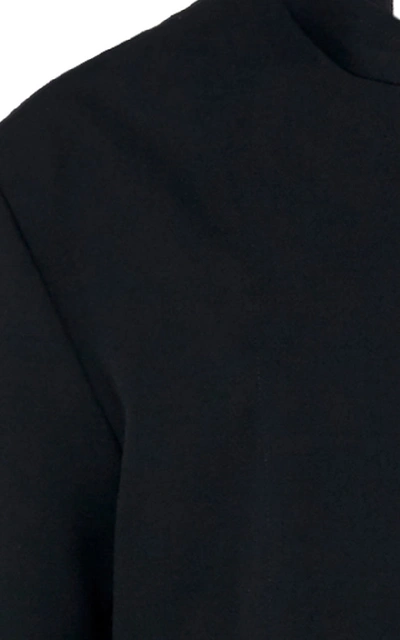 Shop Jil Sander Wool-crepe Jumpsuit In Black