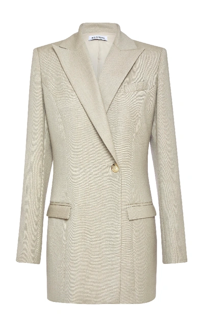 Anna Quan Sienna Wool And Cashmere-blend Blazer In Beige | ModeSens