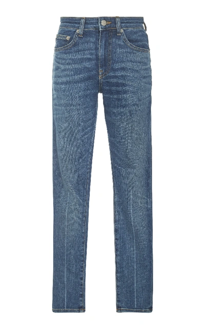 Shop Brock Collection James Mid-rise Skinny Jeans In Medium Wash