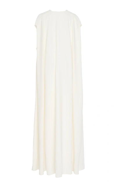 Shop Victoria Beckham Belted Caftan Maxi Dress In White