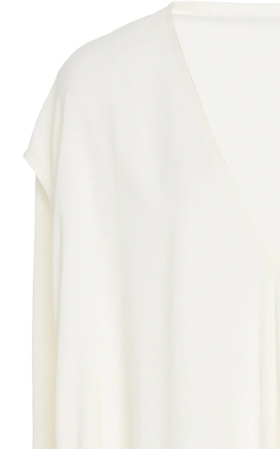 Shop Victoria Beckham Belted Caftan Maxi Dress In White