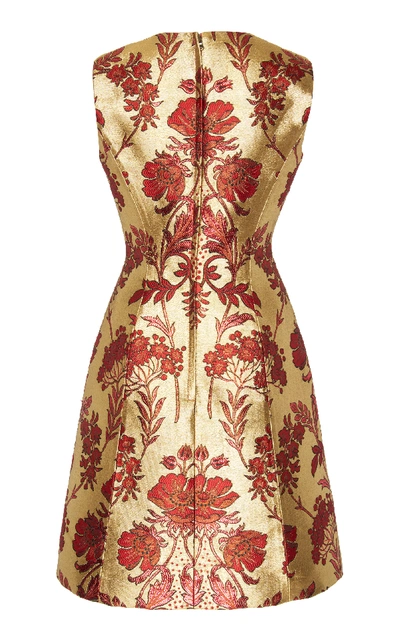 Shop Dolce & Gabbana Floral Lurex Jacquard Dress