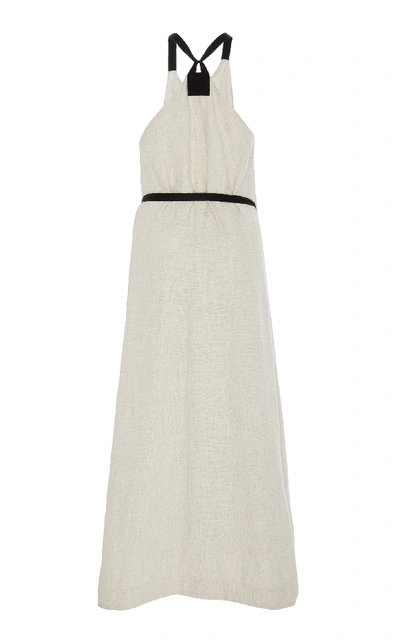 Shop Rosetta Getty Broadcloth Midi Wrap Dress In White