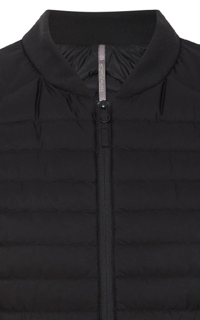 Shop Arc'teryx Conduit Lt Down-filled Shell Bomber Jacket In Black