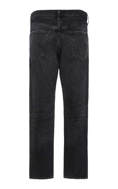 Shop Citizens Of Humanity Rowan Cropped Slim-leg Jeans In Black