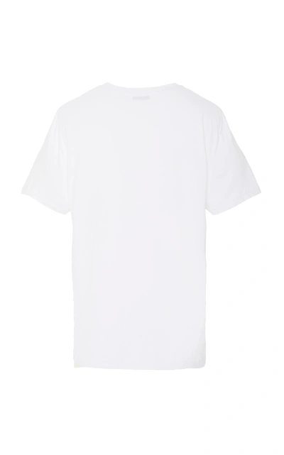 Shop Bode Printed Cotton-jersey Crewneck T-shirt In White
