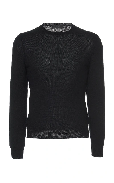 Shop Prada Cashmere Crewneck Sweater In Black