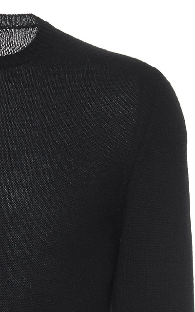 Shop Prada Cashmere Crewneck Sweater In Black