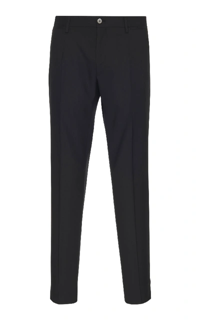 Shop Dolce & Gabbana Slim-fit Stretch-virgin Wool Suit In Black