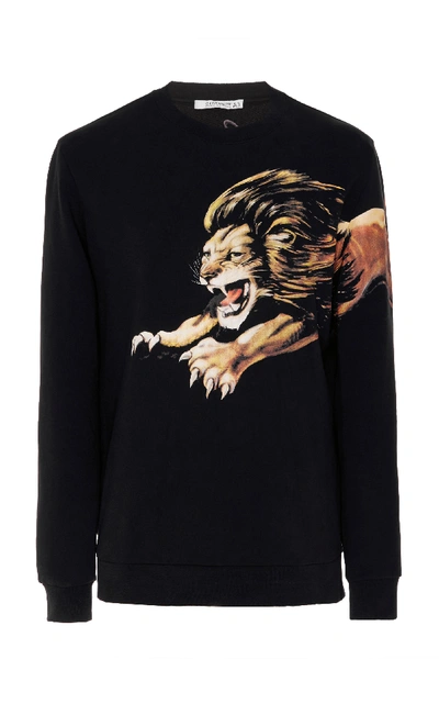Shop Givenchy Lion-print Sweatshirt In Black