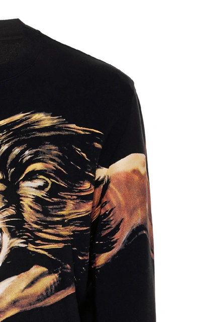 Shop Givenchy Lion-print Sweatshirt In Black