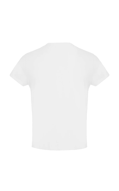 Shop Officine Generale Garment-dyed T-shirt In White