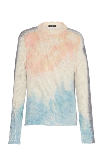 Shop Balmain Tie-dye Sweater  In Multi