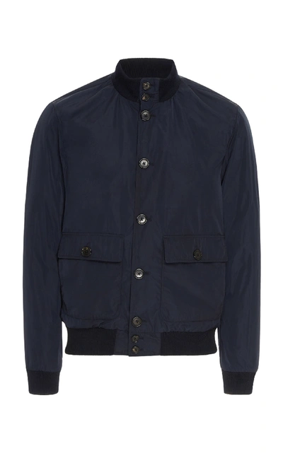 Shop Salle Privée Bowie Technical Bomber Jacket In Navy