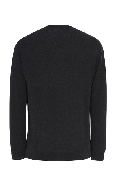 Shop Salle Privée Flavin Slim-fit Cotton Sweater In Grey