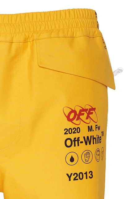 Shop Off-white Goretex Pants In Yellow