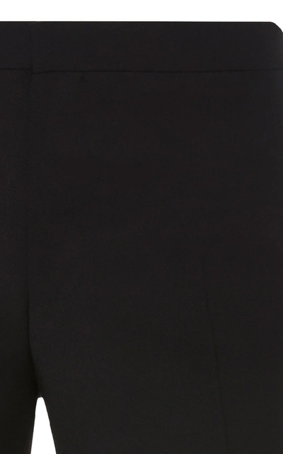 Shop Eidos Flat-front Tuxedo Trousers In Black