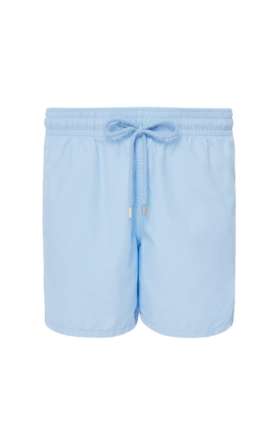 Shop Vilebrequin Moorea Solid Swim Trunks In Blue