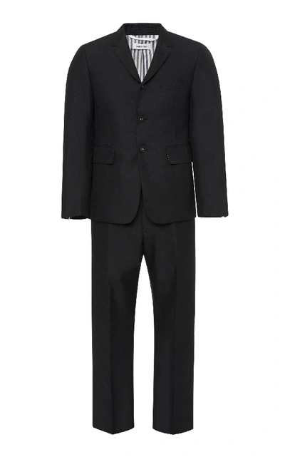 Shop Thom Browne Slim-fit Faille-trimmed Wool, Mohair And Silk-blend Tuxedo In Black