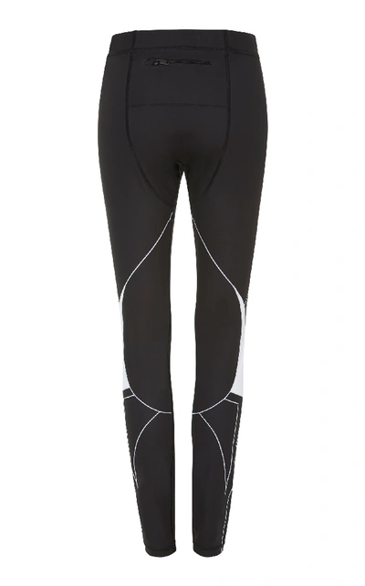 Shop Givenchy Motocross Leggings In Black/white