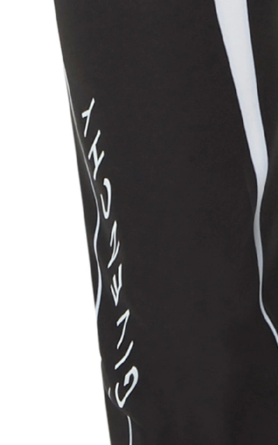 Shop Givenchy Motocross Leggings In Black/white
