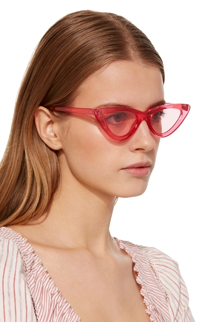 Shop Le Specs The Last Lolita Cat-eye Sunglasses In Pink