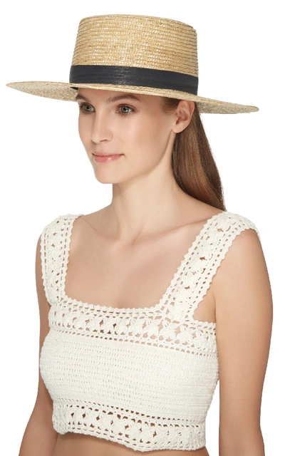 Shop Janessa Leone Klint Bolero Hat In Neutral