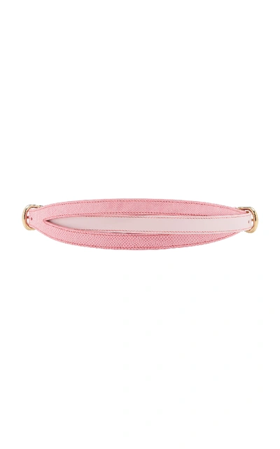 Shop Maison Vaincourt Exclusive Leather And Karung Belt In Pink