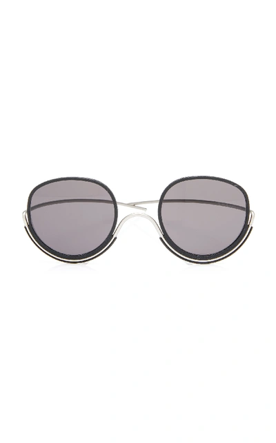 Shop Wires Coward's Choice Metal Sunglasses In Black