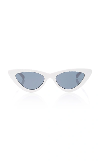 Shop Le Specs The Last Lolita Cat-eye Sunglasses In White