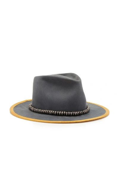 Shop Nick Fouquet Obsedian Luna Beaver Felt Fedora In Grey