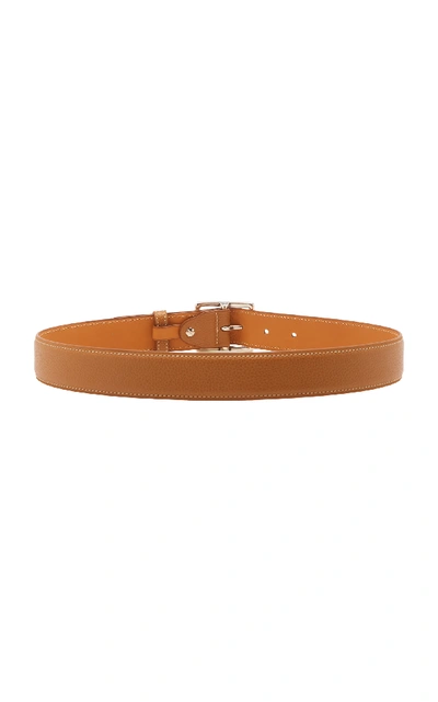 Shop Maison Vaincourt Exclusive Leather Waist Belt In Brown