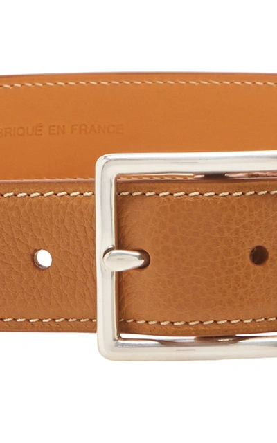 Shop Maison Vaincourt Exclusive Leather Waist Belt In Brown