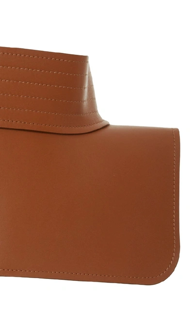 Shop Loewe Obi Leather Belt In Brown