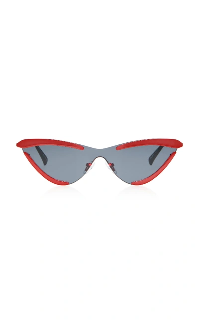 Shop Le Specs The Scandal Cat-eye Sunglasses In Red