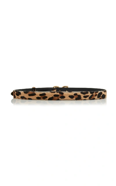 Shop Dolce & Gabbana Leopard-print Pony Hair Belt In Animal