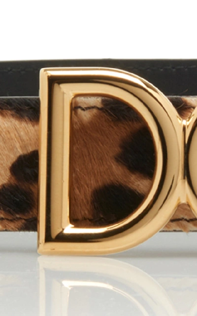 Shop Dolce & Gabbana Leopard-print Pony Hair Belt In Animal