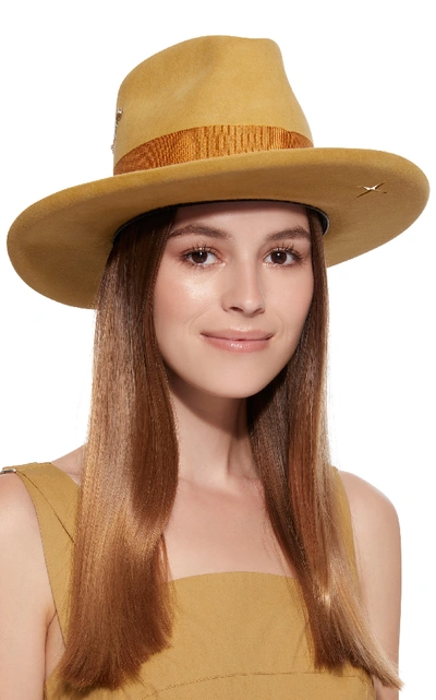 Shop Nick Fouquet Oasis Beaver Felt Fedora Hat In Gold