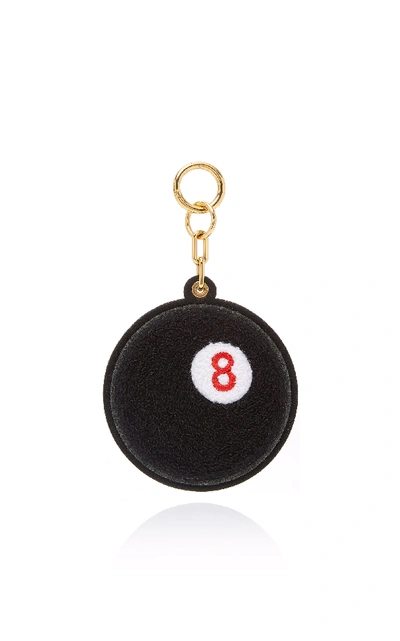 Shop Chaos Exclusive Exclusive 8-ball Cotton-terry Keychain In Black