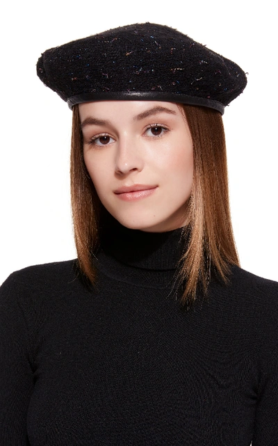 Shop Eugenia Kim Cher Beret In Black