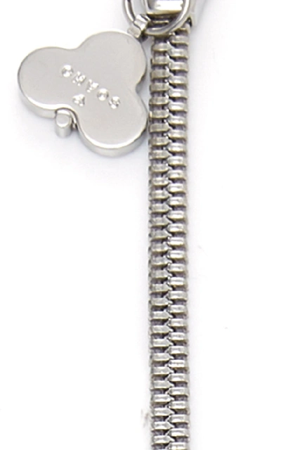Shop Chaos Exclusive Stainless-steel Zip Lanyard In Silver