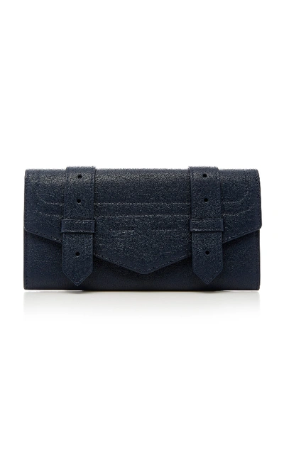 Shop Proenza Schouler Leather Continental Wallet In Navy