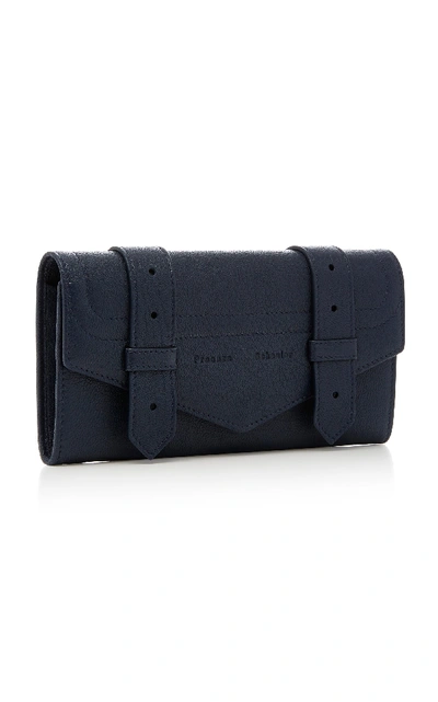 Shop Proenza Schouler Leather Continental Wallet In Navy